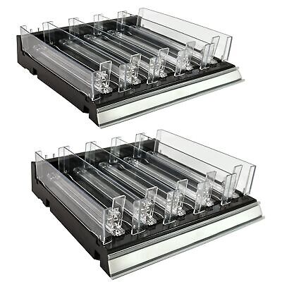 Azar Displays 225830-TALL-BLK Adjustable Tall Divider Bin Cosmetic Tray with ...