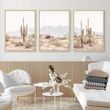 Sonoran Desert Landscape Wall Art Cactus Wall Art Decor Saguaro Cactus Pictur...