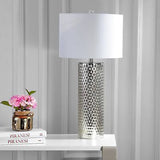 JONATHAN Y JYL1013A Isabella 30" Glass LED Table Lamp Contemporary Transition...