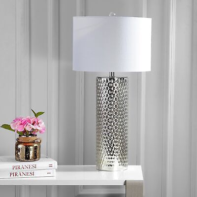 JONATHAN Y JYL1013A Isabella 30" Glass LED Table Lamp Contemporary Transition...