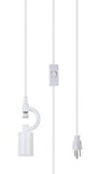 Aspen Creative Grey, 72316-21 Plug-in Swag One Pendant Light Conversion Kit w...