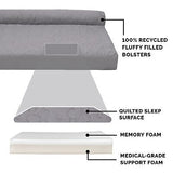 Furhaven Memory Foam Dog Bed for Large/Medium Dogs w/ Removable Bolsters & Wa...