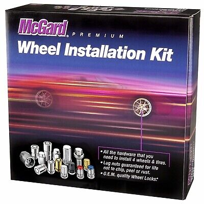 McGard 84585BK Black Hex Wheel Installation Kit (M14-1.5 Thread Size) Chrome