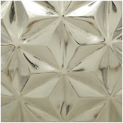 CosmoLiving by Cosmopolitan Aluminum Metal Geometric Decorative Vase Faceted ...