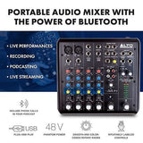 Alto TrueMix 600 Audio Mixer with 2 XLR Mic Ins, USB Audio Interface and Blue...