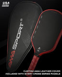 Cross Raw T700 Carbon Fiber Pickleball Paddle - Head Broader Shape - 16mm Pic...