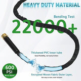 Garden Hose 100ft - Water Hose 100ft with 10 Function Hose Nozzle, Lightweigh...