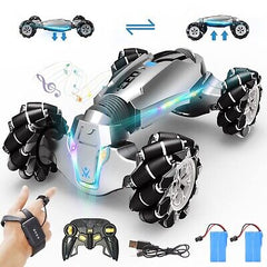 1:10 Scale Gesture Sensing Rc Stunt Car, 4WD Remote Control Hand Controlled T...