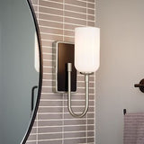 Kichler Solia 13.5 Inch 1 Light Wall Sconce with Opal Glass in Brushed Nickel...