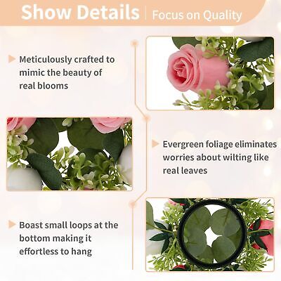 NUPTIO Flower Wedding Centerpieces for Tables - 10 Pcs 2.9 inch Inner Diam Sm...