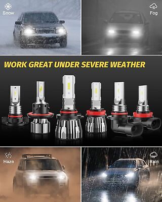 4PCS Fog Bulbs Compatible with Chevy Silverado/GMC Sierra 1999 2000 2001 2002...