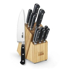 Cooks Standard Kitchen Knife Set with Block 12-Piece, Stainless Steel Forge H...