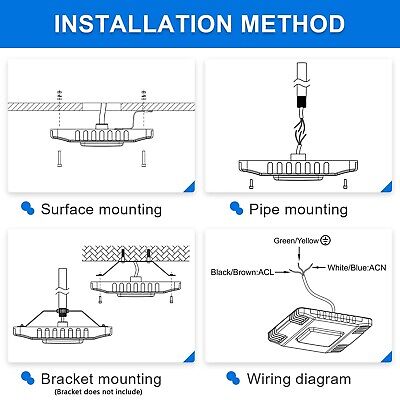 150W LED Canopy Light, 21000LM 5700K Super Bright Gas Station Carport Ceiling...