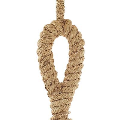 Deco 79 Jute Rope Room Table Lamp Twisted Rope Accent Lamp with Linen Shade, ...