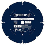 Norske Tools NCSBP284 12" 8 Tooth Polycrystalline Diamond (PCD) Hardie Fiber ...