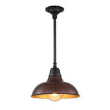 JONATHAN Y JYL7611G Jasper 12.25" 1-Light Farmhouse Industrial Indoor/Outdoor...