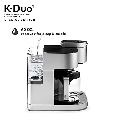 Keurig® K-Duo Special Edition Single Serve K-Cup Pod & Carafe 12-Cup, Silver