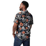 FOCO Men's NCAA College Team Logo Floral Aloha Tropical Button Up Shirt X-Large