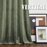 RYB HOME Room Darkening Velvet Curtains 2 Panels Set, Luxury Window Treatment...