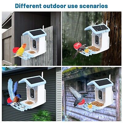 Smart Bird Feeder with Camera, AI Identifies 2.5k Utral HD Wild Bird Feeders ...