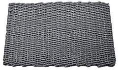 Weather-Resistant Lobster Rope Outdoor Mat, Nautical-Grade Front Door Mat, Du...