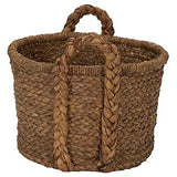 Household Essentials Large Wicker Floor Storage Basket with 19''x 25'', Brown