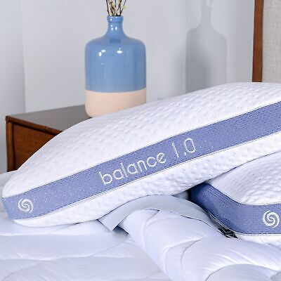 Bedgear Balance Performance Pillow - Size 1.0 - Moisture Wicking Bed Pillow -...