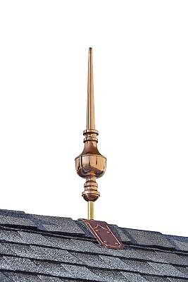 Good Directions 742T 27" Victoria Pure Copper Decorative Roof Mount Finial, C...