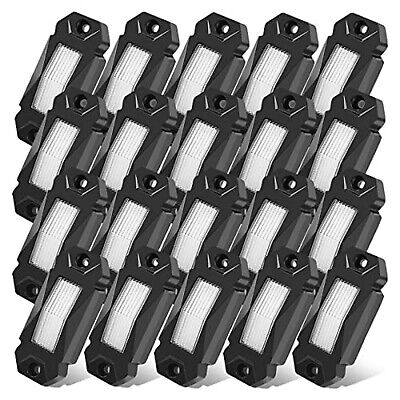 R2 White LED Rock Lights 20PCS for Trucks Off Road RZR ATV UTV SUV Super Brig...