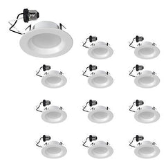 SYLVANIA 4&#8221; LED Recessed Lighting Downlight with Trim, 8W=50W, Dimmable, 6