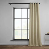 HPD Half Price Drapes Grommet Linen Curtains 84 Inches Long Room Darkening Cu...