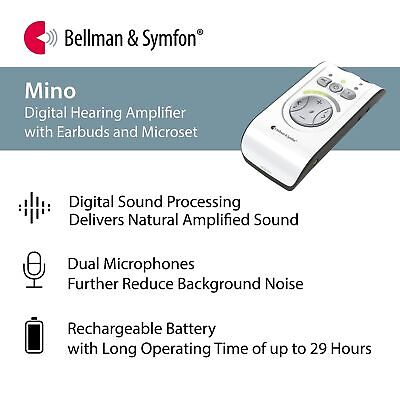 Bellman & Symfon Mino Digital Hearing Amplifier with Earbuds and Microset &#8211