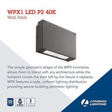 Lithonia Lighting Outdoor WPX1 LED 4000K MVOLT Architectural Wallpack in Dark...