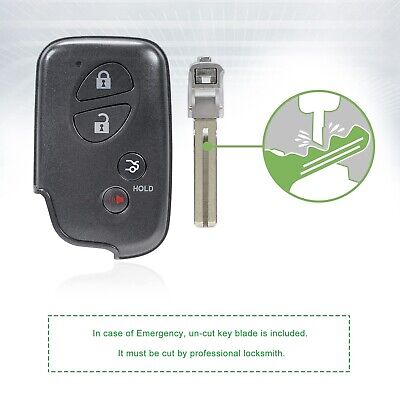 Smart Car Key Fob Replacement for Lexus IS250 IS350 ES350 GS350 GS460 LS460 f...