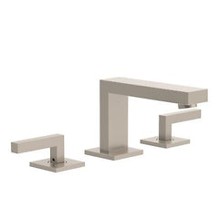 Duro Widespread Two-Handle Bathroom Faucet with Drain Assembly in Satin Nicke...