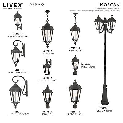 Livex Lighting 1 Light BZ Outdoor Post Top Lantern, Bronze