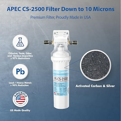 APEC Water Systems CS-2500 Ultra High Capacity Undersink White