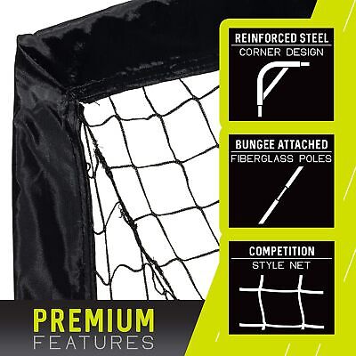 Franklin Sports Blackhawk Backyard Soccer Goal - Portable Pop Up Soccer Nets ...