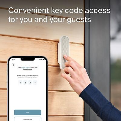 Level Lock Connect WiFi Smart Lock & Keypad for Keyless Entry - Control Remot...