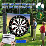 Golf Chipping Game with Golf Hitting Mat, 70"x70" Double Sided Golf Training ...