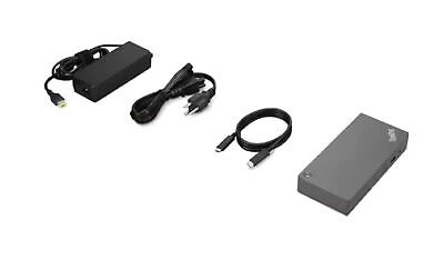 Lenovo Thinkpad Universal USB-C Dock V2-40B70090US with UBERSPEED Cable Bundl...