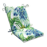 Pillow Perfect Tropic Floral Indoor/Outdoor Solid Back 1 Piece Chair Cushion ...