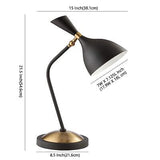 JONATHAN Y JYL9065A Albert 21.5" Iron Retro Mid-Century LED Table Lamp Contem...