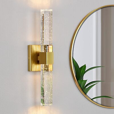 Bathroom Sconce Wall Lighting - Modern Gold Wall Sconce Crystal Wall Light 30...