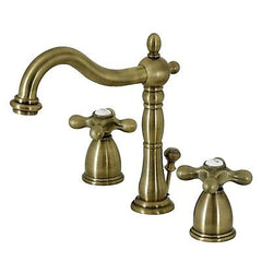 Kingston Brass KB1973AX 8 in. Widespread Bathroom Faucet, Antique Brass