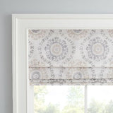 Waverly Adonis Medallion 100% Blackout Roman Shade, Cordless and Noise Reduci...