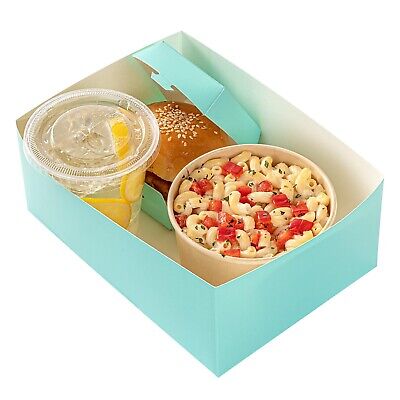 Restaurantware Bio Tek 8.4 x 6 x 3.5 Inch Burger Trays 100 Disposable Paper F...