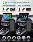 CHOVE 2 in 1 Wireless CarPlay Adapter & Android Auto Wireless Adapter,Upgrade...