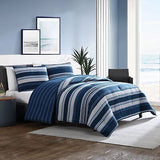 Nautica- Queen Comforter Set, Cotton Reversible Bedding Set, All Season Desig...