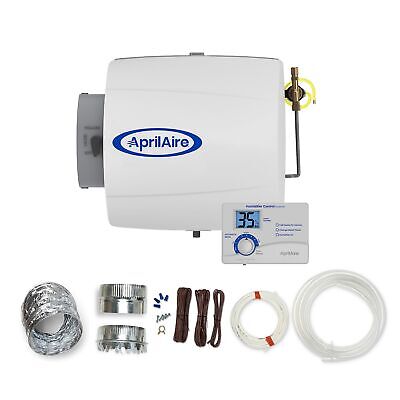 AprilAire 500 12-gal. Whole-House Small Bypass Evaporative Humidifier with Au...